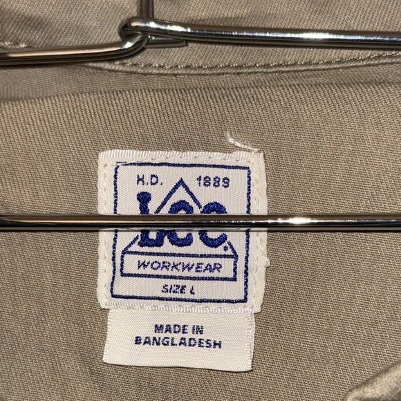Lee Men's Khaki Shirt Jacket - Picture 9 of 13